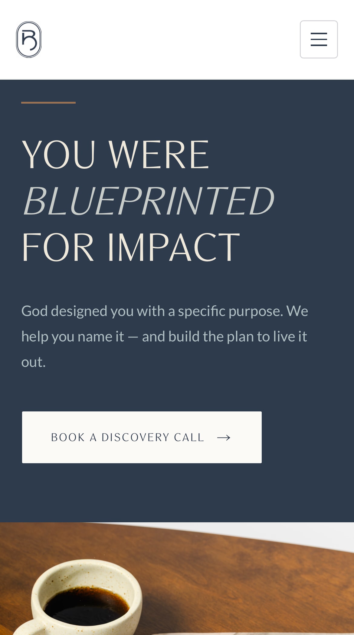 Blueprinted Collective mobile view